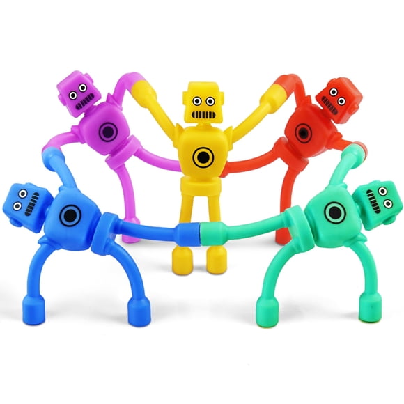 Juguetes magnéticos de robots CHESLICR, set de viaje antiestrés de 5 piezas