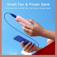 thumbnail image 4 of Mistaha Mini Fan USB Fan Handheld Fan Portable Small Pocket Fan 2 Speeds 2 in 1 with Power Bank Function, 4 of 8