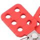 thumbnail image 2 of Safety Lockout Hasp 6 Holes Insulating Portable High Strength Tagout Hasp Red Nylon Lock Out for Industry, 2 of 2