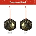 thumbnail image 2 of Hirioo Casino Cards 1 for Acrylic Christmas Pendant Hanging Christmas Tree Ornaments, Car, Home, Office Gift Decor-Hexagon, 2 of 7