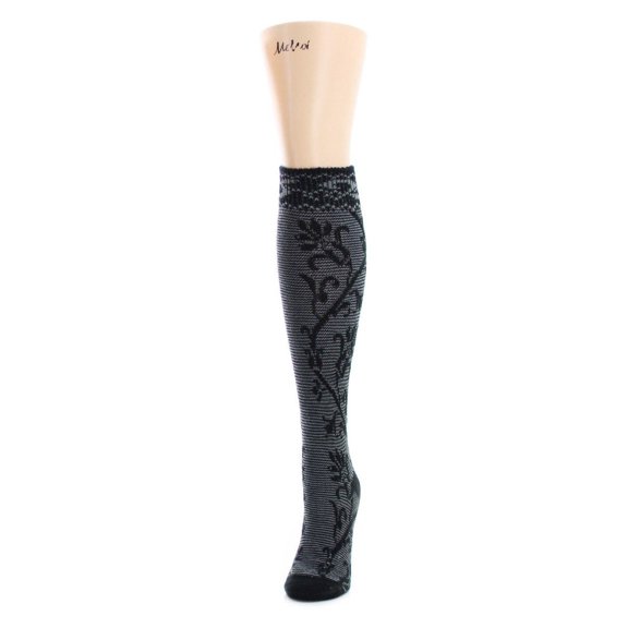 MeMoi Tech Rose Cotton Blend Knee High Sock - Womens - Female