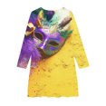 thumbnail image 4 of LOVZFMLL Robe Sans Manches Extensible Ligne A Robe de Récital Scolaire Patineuse Manches Courtes Col Rond, 4 of 4