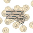 thumbnail image 3 of L LIKED 100 PCS Bundle Flat Striped Coin Wrappers (100 PCS - Dollars), 3 of 6