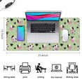 thumbnail image 5 of Long Mouse Pads for Desk,Green Cow Heart Pattern Desk Mats on Top Of Desks, Desk Mouse Pad Extra Large with 3mm Non-Slip Base and Stitched Edge for Gaming,Office,Work,Home 35.4"x15.7", 5 of 6