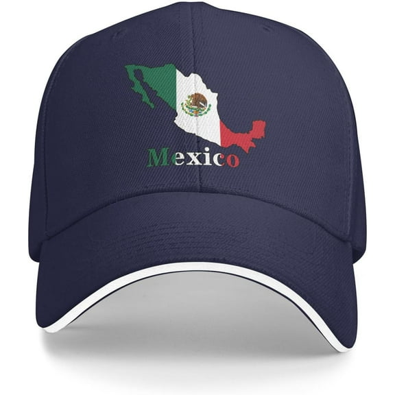 Mexico Flag Baseball Cap Men Women Classic Adjustable Hat Truck Cap for Men and Women Black