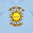 thumbnail image 4 of Inktastic Little Ray of Sunshine Cute Smiling Yellow and Orange Sun Boys or Girls Baby T-Shirt, 4 of 5
