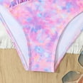 thumbnail image 6 of Sopiago Girls' Two-Piece Swimwear Swimsuits Kids Cute Bikini Set Adjustable Shoulder Straps Bathing Suit Pink,7-8 Years, 6 of 7