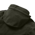 thumbnail image 4 of LYSMORA Men's Full Zip Hooded Fleece Jacket, Multi Zipper Pocket Adjustable Cuff Outdoor Lightweight Warm Outerwear, 4 of 7