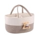 thumbnail image 1 of Cesta de almacenamiento de cuerda para ropa y juguetes de bebé | Organizador infantil con asas para la habitación del bebé, la sala de estar o para viajes., 1 of 2