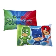 PJ Masks Kids Twin Sheet Set, White and Blue