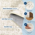 thumbnail image 6 of Modern Runner Rugs 2x6 Narrow Solid Color Hallway Rugs, Non-Shedding Low Pile Accent Carpet, Foldable Ultra-Thin Indoor Floor Cover for Laundry Room, Bedroom, Kitchen, Beige Brown, 6 of 8