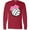 Red, variant on Inktastic Volleyball with Pink Bow Long Sleeve T-Shirt