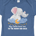 thumbnail image 4 of Inktastic My Safta Loves Me to the Moon and Back Elephant Family Boys or Girls Baby Bodysuit, 4 of 5