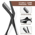 thumbnail image 3 of Stainless Steel Eyebrow Trimmer Scissor With Comb, Eyebrow Cutter Hair Removal Eyebrow Scissors, Eyebrow Trimmer for women, Gifts For Men Women Stocking Stuffers (Colorful), 3 of 8