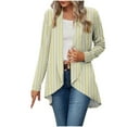thumbnail image 2 of Women's Summer Long Cardigan Lightweight Long Sleeve Ladies Open Front Casual Cardigan Beige XL, 2 of 7
