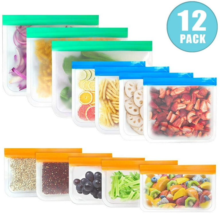 Organization and storage Reusable Storage Bags Ziplock Lunch Bags