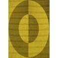 thumbnail image 1 of Ahgly Company Machine Washable Indoor Rectangle Transitional Dark Yellow Green Area Rugs, 5' x 7', 1 of 7