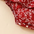 thumbnail image 5 of Baby Onesies Girl Baby Girls Romper Floral Ruffle Sleeve Pleated Smocked Bubble One-Piece Ruched Jumpsuit Summer Bodysuit, 5 of 8