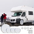 thumbnail image 1 of CNKOO Tire Covers For RV Wheel (4 Pack Silver)  Sun Protectors For Motorhome Boating Trailer Camper Van, 1 of 5