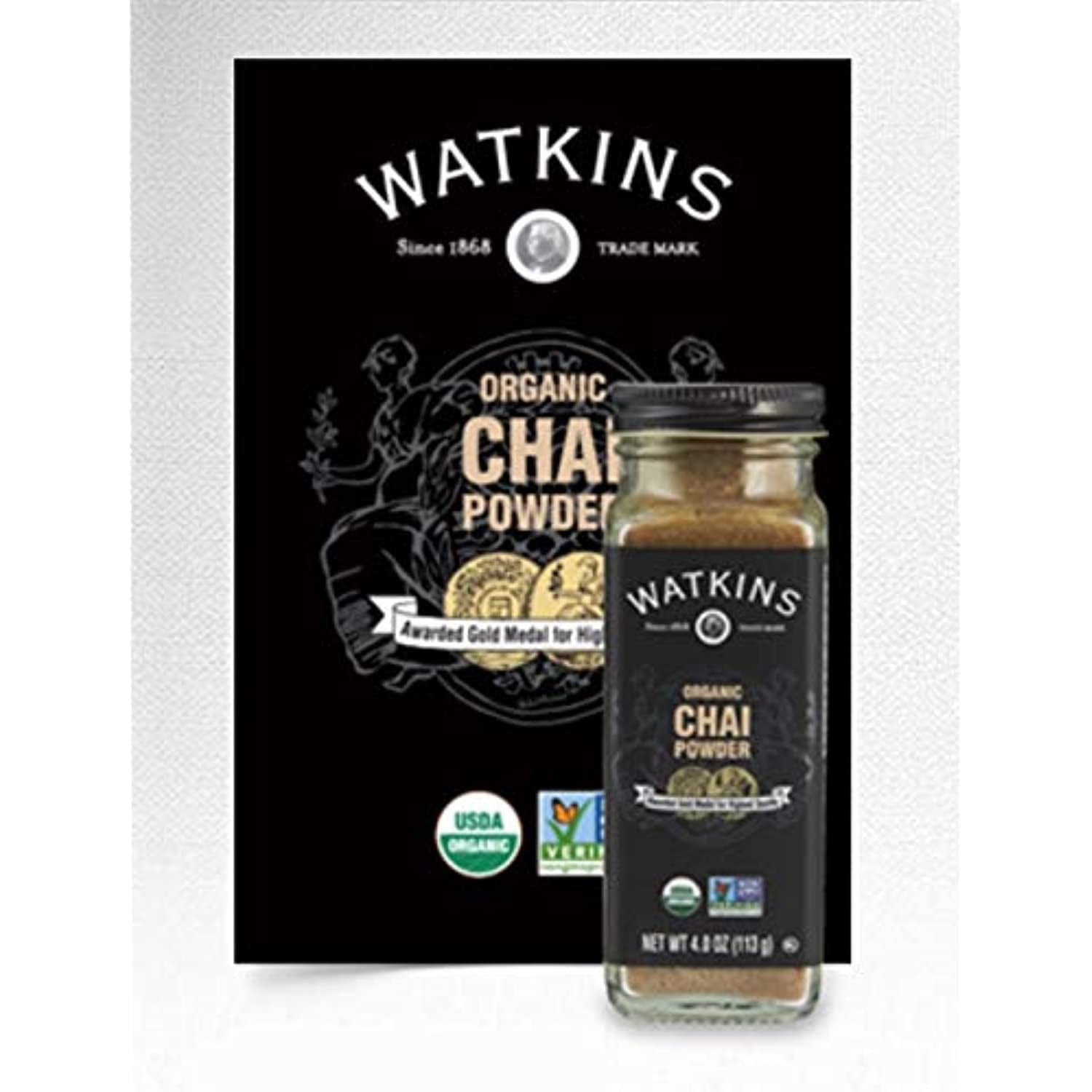 Organic Chai Powder Watkins 1868 4 Ounce 1Pk 21646