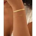 thumbnail image 2 of MIONZA Cross Bracelet for Women, Horizontal Cross Bracelet - Adjustable - 14K Solid Gold, 2 of 5