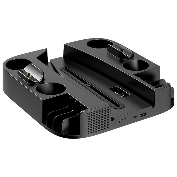 Base de refrigeración para la consola PS5 Disc Edition y Digital Edition, base de carga doble para mandos, soporte para cartuchos de juegos