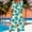 Green, variant on Women Jumpsuits Casual Hawaii One Piece Jumpsuits with Pocket Baggy Capri Pants 3/4 Sleeve V Neck Baggy Overalls Floral Womens Rompers For Summer Going Out Beach Vocation XXL