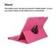 thumbnail image 3 of Funda para tableta Seitruly 10.1 pulgadas Rosa roja protector antiarañazos soporte, 3 of 6