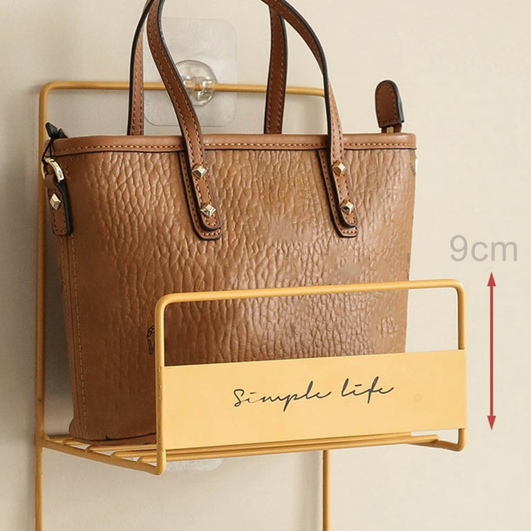 SPRING PARK Double Layer Closet Purse Organizer Hanging Handbag