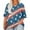 Navy, variant on MGCWSH Women's Patriotic Distressed 4th Of July Shirts Usa Flag 3/4 Sleeve V Neck Loose Fit Blouses Soft Clothes 2025 Blue 5XL