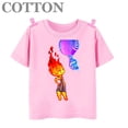 thumbnail image 5 of Camiseta de algodón de manga corta con estampado de dibujos animados para niños y bebés de Disney Elemental Wade Ripple y Embe Anime de moda de verano, 5 of 5
