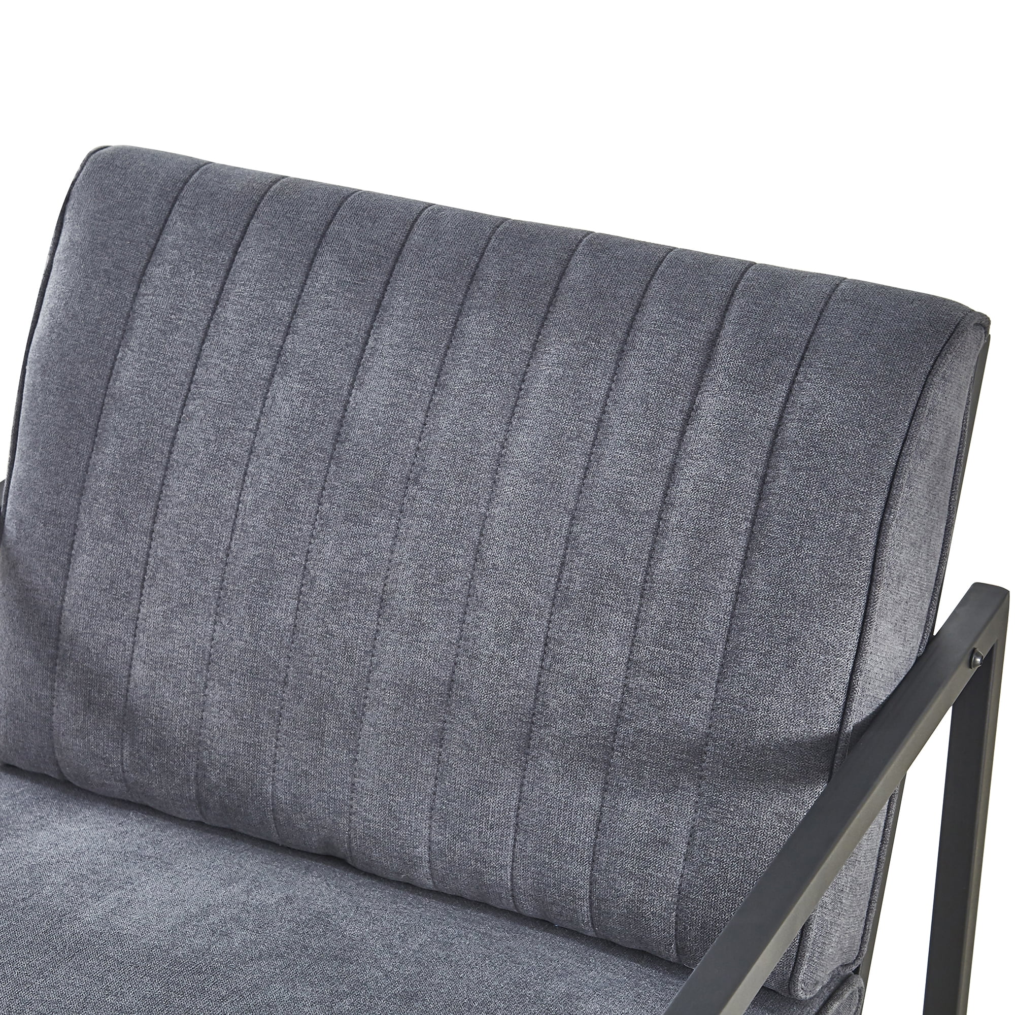 Kadyn Arm Chair, Single Sofa Chairs for Bedroom, Fabric Armchair for Living Room, Grey