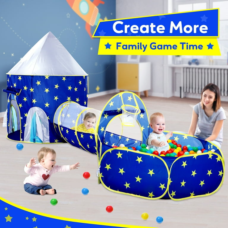 Pool Toys Kiddey Tunnel And Play Tent 3pc Pop Up Toddler Gym