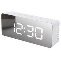 Digital Alarm Clock with Large LED Mirror Display, Nap Temperature Night Light & USB Charging – Stylish and Functional Wake-Up Companion