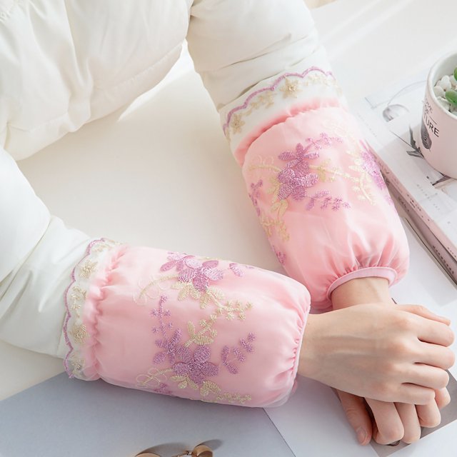 Manga De Cocina Encaje A Prueba De Polvo Oversleeve Ropa Manga De Protección Manga De Cocina De Oficina Para OutdoorPink ANGGREK Otros
