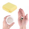thumbnail image 4 of Unique Bargains 1 Pc 6 Grids Independent Double Layer Pill Case Detachable for Travel Yellow, 4 of 6