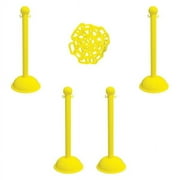 Manufacturer Varies Barrier Post Kit,41" H,Ylw,Plastic Post 71302-4