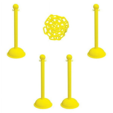 Manufacturer Varies Barrier Post Kit,41" H,Ylw,Plastic Post 71302-4