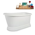 thumbnail image 3 of 59" Streamline B-444-186-GLD Soaking Freestanding Tub and Tray With Internal Drain in Polished Gold, 3 of 10