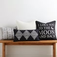 thumbnail image 3 of Levtex Home - Decorative Pillow (20 x 20in.) - I Love You To The Moon - Black and White, 3 of 3