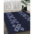 thumbnail image 3 of Ahgly Company Machine Washable Indoor Rectangle Transitional Night Black Area Rugs, 7' x 10', 3 of 7