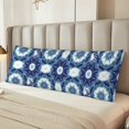 thumbnail image 5 of Naloa Vintage Blue Super Soft 20x60 Body Pillow Case,Long Side Hidden Zipper（PILLOWS ARE NOT INCLUDED）, 5 of 6