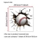 thumbnail image 4 of Adhesivos de pared 3D con diseño de pelota de béisbol con agujeros agrietados, 29,5 x 29,5 cm, 4 of 4