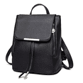 thumbnail image 1 of Mochila Mujer Bolsa Con Metalica Moda Impermeable Casual Negro, 1 of 5