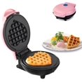 thumbnail image 1 of WJCA Compact 5" Heart Waffle Maker, Adjustable Browning Control & Non-Stick Cooking, Perfect for Stuffed Waffles, Pink Appliance., 1 of 9