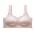 thumbnail image 4 of Up to 60% off Women's Bras, Xunlbb Women's Solid Color Sexy Seamless Push-Up U-Shaped Underwear Everyday Bras(Pink,XL), 4 of 6