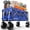 Blue, variant on Terrfour Collapsible Folding Wagon, 580LBS Portable Heavy Duty Utility Cart for Grocery, Shopping, Garden, Sports, Camping, Black