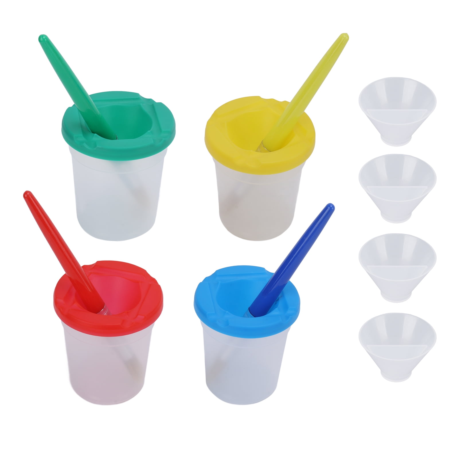 YLSHRF Spill Proof Paint Cups,Paint Mixing Cup Set Premium Material