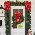 thumbnail image 6 of SLYNSHome Large Christmas Bows Decorations,Christmas Tree Topper Bow Velvet Wreath Bow for Xmas Home Front Door Indoor Outdoor Decor, 6 of 6