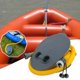 thumbnail image 1 of Bomba de pie de fuelle fácil de inflar para flotadores de agua, viajes de campamento y piscinas para niños. 11 pulgadas, 1 of 8